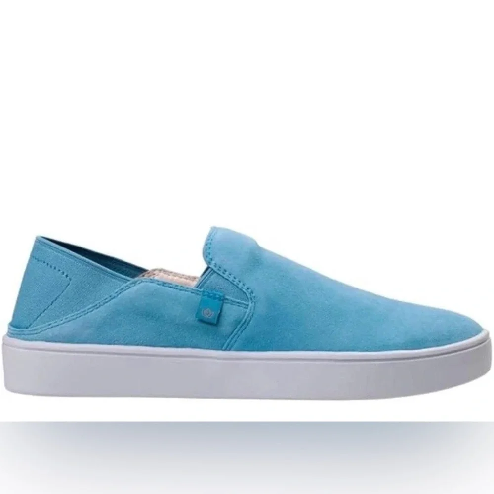 NIB SPENCO ORTHOTIC SAYLOR AQUA LEATHER SLIP-ON EU 39.5B or 8.5M - Picture 3 of 12